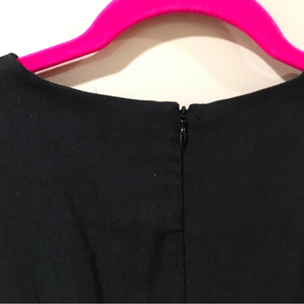 Zara Midi Dress Women’s S Black Cut Out One Shoulder Stretch New 9304/459 - Picture 7 of 12